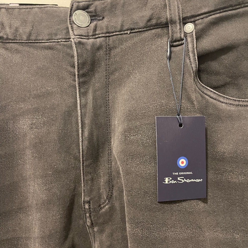 Men's Black Jeans.  Ben Sherman jeans 40w 34l straight fit